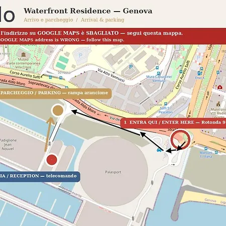 Apartment Waterfront Luxury, 1br, Free Parking, Ac, Netflix & Wifi By Tilo Lux Genoa