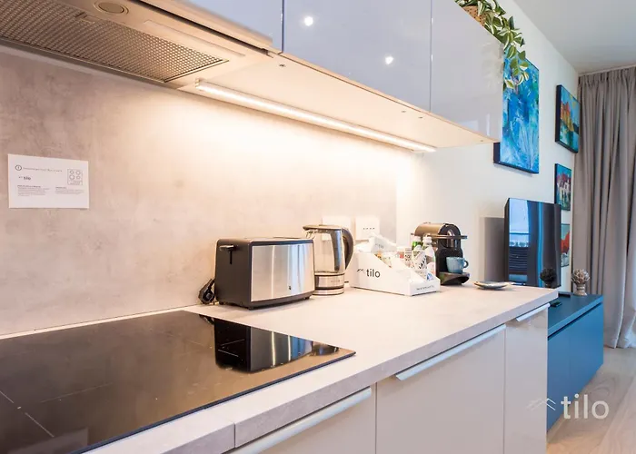 Waterfront Luxury, 1br, Free Parking, Ac, Netflix & Wifi By Tilo Lux Janov