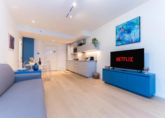 Waterfront Luxury, 1br, Free Parking, Ac, Netflix & Wifi By Tilo Lux 公寓 热那亚